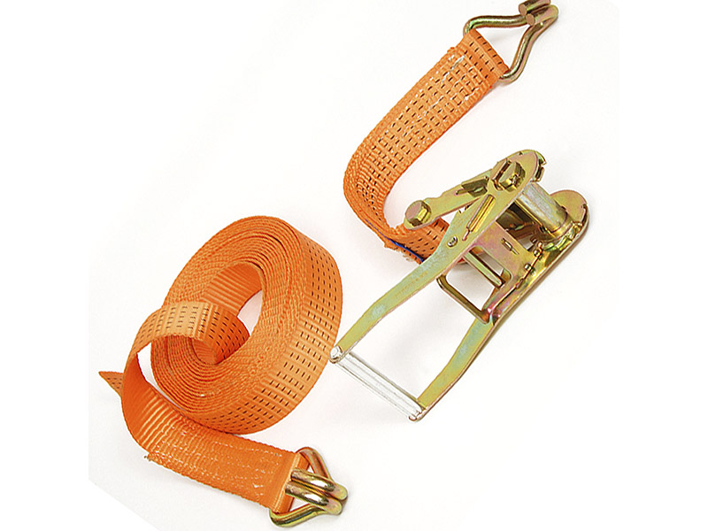 Cinta de amarre con criquet de 25x5mts. Resistencia de 800kg.