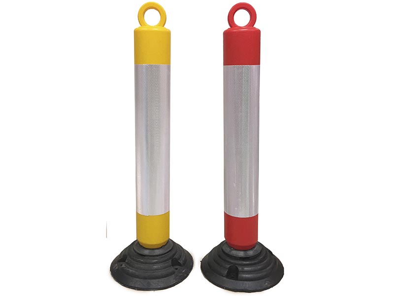 Poste Demarcatorio con Retorno 93 CM AMARILLO