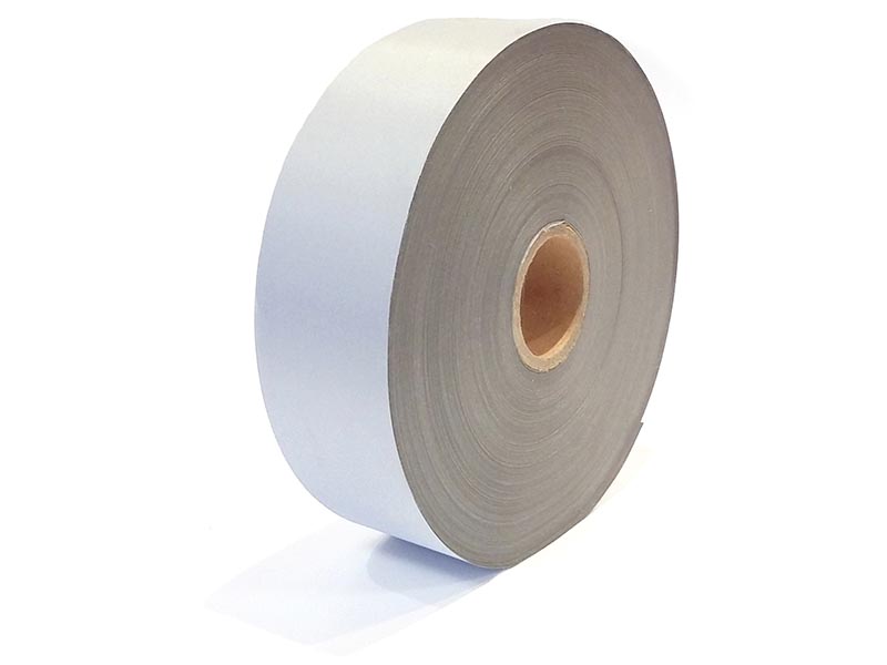Cinta reflectiva Gris Plata para pegar con calor 2,5 mx 100 mts,