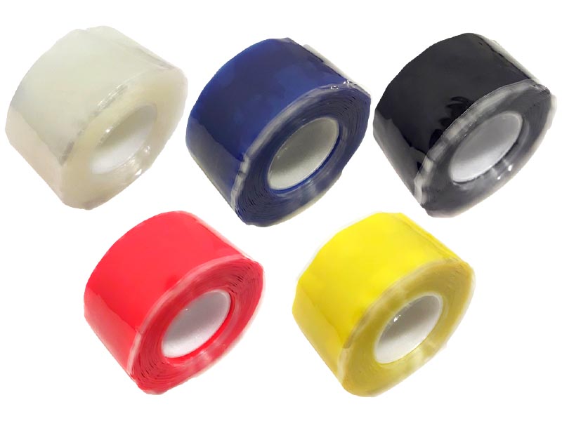 Cinta de autofusión, silicona, Transparente, 0,5 mm x 25 mm x 3 mts