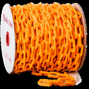 Cadena plástica Naranja Fluo - Por metro