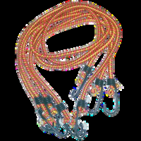 Tensor de Goma c/gancho metalico 8mmx80cm. 1 set de 4 unidades