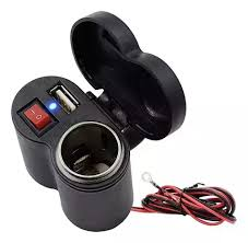 CARGADOR/TOMA HEMBRA DOBLE ENCENDEDOR + USB 12V