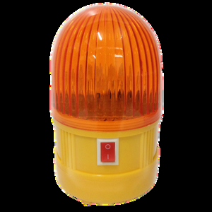 Faro Intermitente con iman y leds-4 pilas-Amarillo