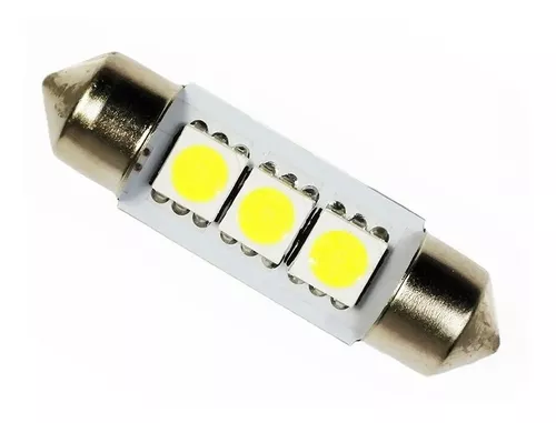 TUBULAR 3 LED SMD 39MM AZUL