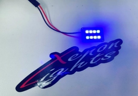 PLAQUETA LED BLUE &amp;amp;amp; WHITE