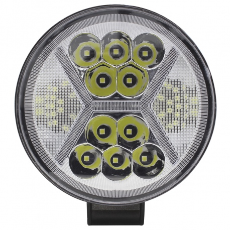 FARO 10 LED REDONDO OJO DE ÁNGEL EN X