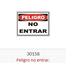 Peligro no entrar
