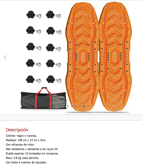 Plancha de Desatasco, Color negro o naranja, Medidas: 108x33x5cm, c/refuerzos de nylon.2,8 Kg c/plancha, con bolso,insertos de repuesto