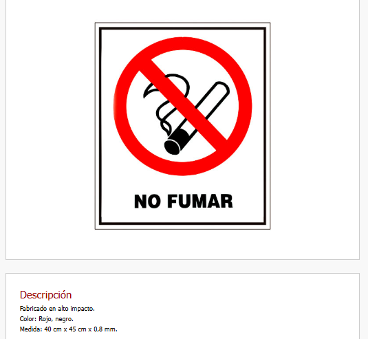 No Fumar