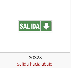 Salida hacia abajo