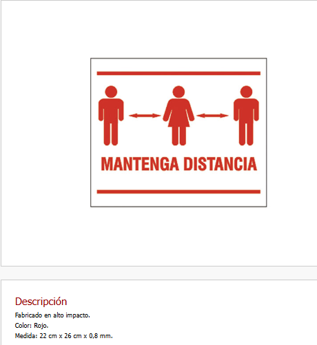 Mantenga distancia