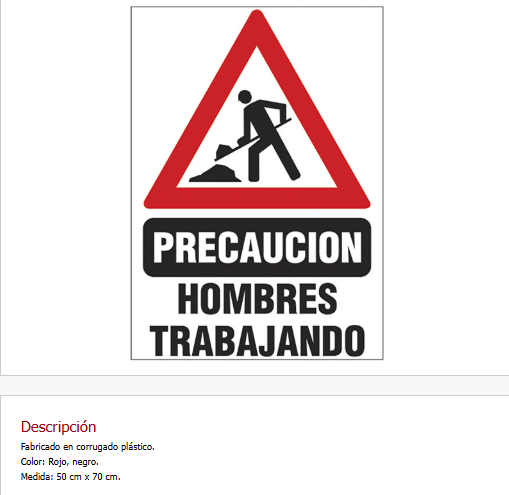 Precaucion Hombre Trabajando