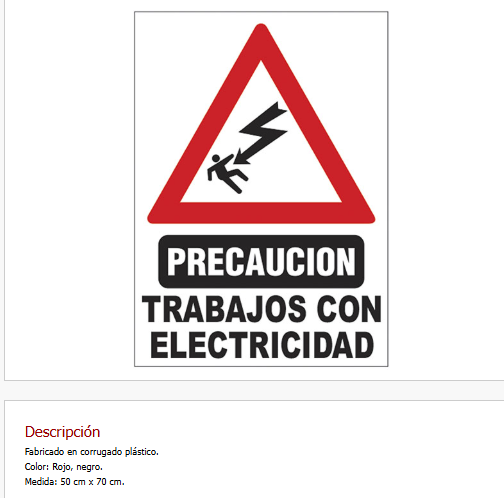 Precaucion Trabajos con Electricidad