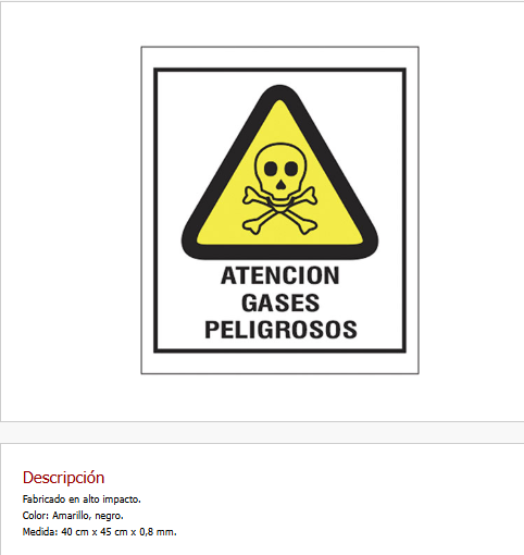 Atención Gases Peligrosos