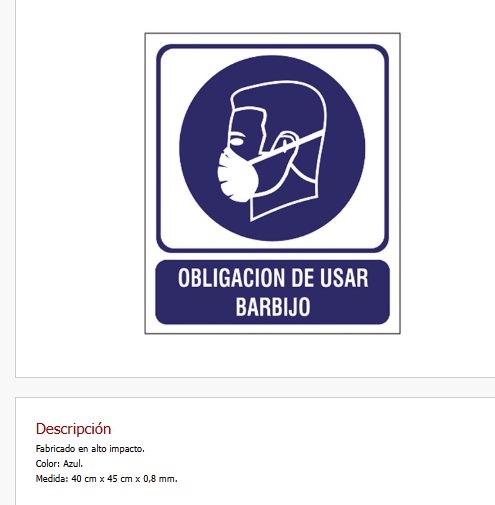 Obligación de usar barbijo