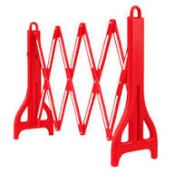 Valla Extensible Tipo Tijera c/ Reflectivo ROJA