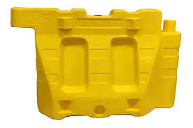 Canalizador vial 1 x 0,70 x 0,40 Mts-Color Amarillo con Alojamiento p/señalización lumínica (Sin Reflectivo)