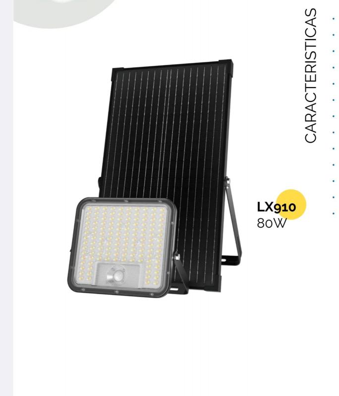 REFLECTOR LED SOLAR LX910 80W