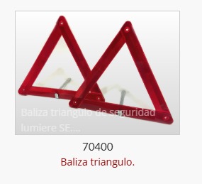 Baliza triangular de seguridad Lumiere SE.
