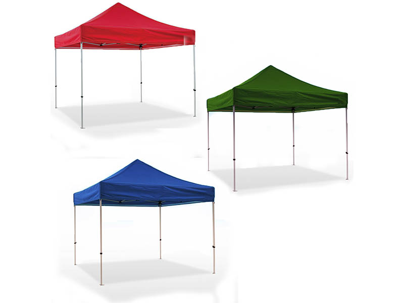 Imagen ilustrativa de Gazebo de 3mt x 3mt tela de impermeable.Estructura de hierro pintada en negro - Verde