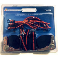 Imagen ilustrativa de Set de sujecion, 2 cintas de amarre con criquet de 1 x 4,5 mts,