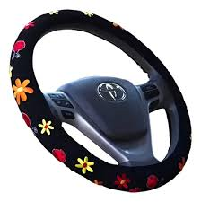 Imagen ilustrativa de CUBRE VOLANTE CON FLORES