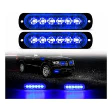 Imagen ilustrativa de FARO ESTROBO AZUL 6 LED 18 EFECTOS