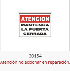 Imagen ilustrativa de Atención mantenga la puerta cerrada