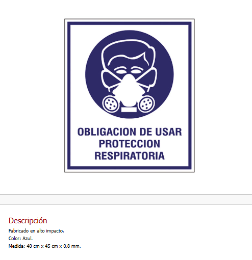 Imagen ilustrativa de Obligación de usar protección respiratoria