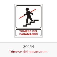 Imagen ilustrativa de Tomese del pasamanos