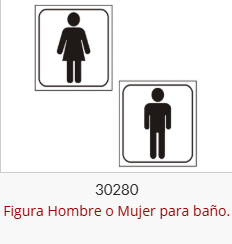 Imagen ilustrativa de Figura Hombre o Mujer para baño