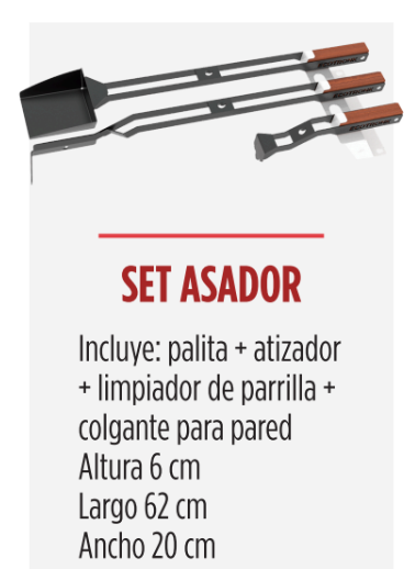 Imagen ilustrativa de SET ASADOR ECOTRONK