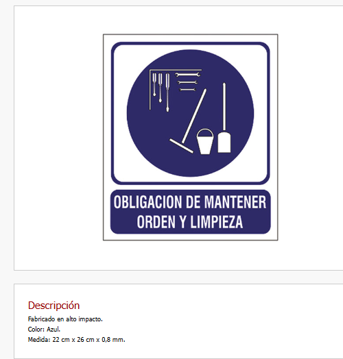 Imagen ilustrativa de Obligación de mantener Orden y Limpieza