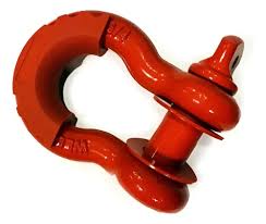 Imagen ilustrativa de Grillete circular ROJO para slinga  3/4 con protección plastica