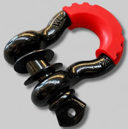 Imagen ilustrativa de Grillete circular NEGRO para slinga  3/4 con protección plastica