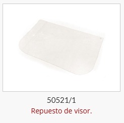 Imagen ilustrativa de Repuesto de Visor (Pet) para Protector facial ECO (espesor 0,5 mm)