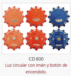 Imagen ilustrativa de Luz circular con leds Roja e iman